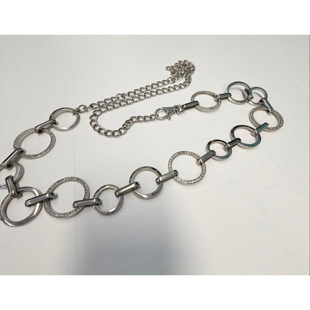 Silver Metal Chain belt Women’s 42” long - Picture 2 of 6